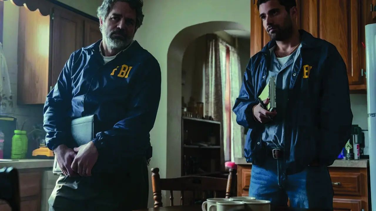 Mark Ruffalo, al frente de un operativo del FBI, en una secuencia de esta nueva serie. | hbo