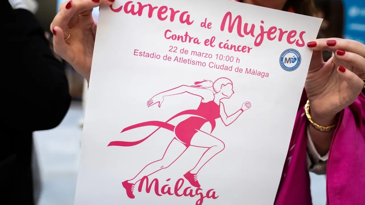 Cartel de la Carrera Mujeres contra el C&aacute;ncer Ciudad de M&aacute;laga. / AYUNTAMIENTO