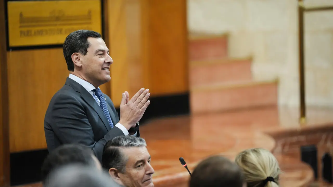 El presidente de la Junta de Andaluc&iacute;a, Juanma Moreno. | Europa Press.