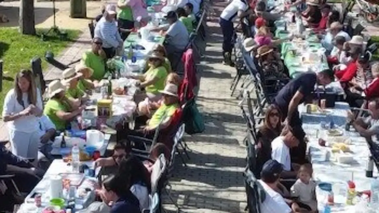 Participantes en la acampada de autocaravanas en Marmolejo. | Ayuntamiento de Marmolejo