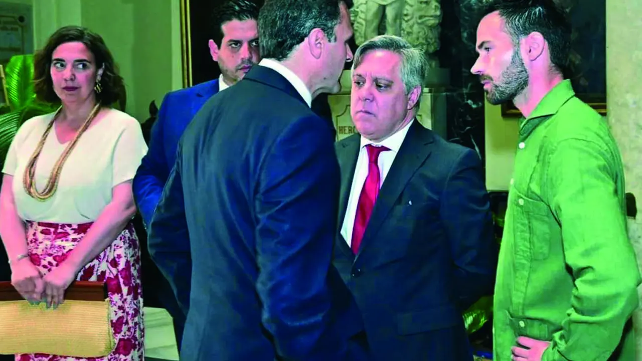 Bruno Garc&iacute;a conversa con &Oacute;scar Torres y David de la Cruz. Eulogio Garc&iacute;a