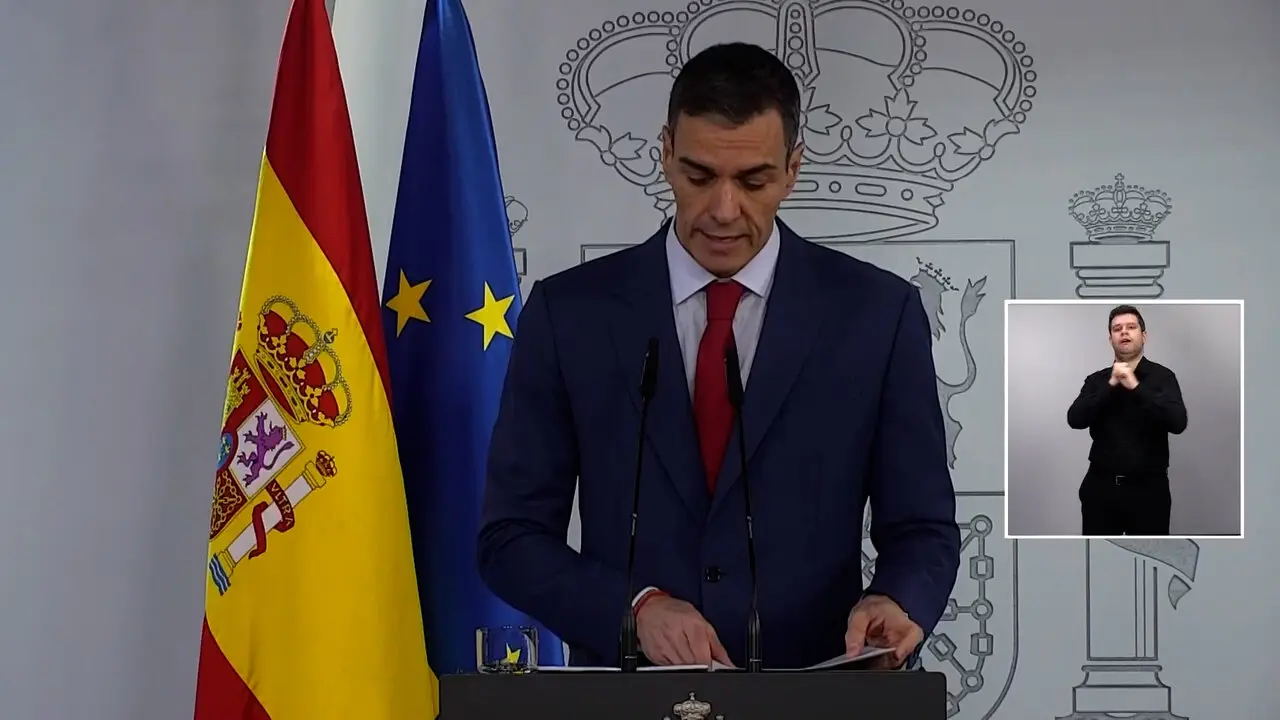 Pedro S&aacute;nchez reafirma el &ldquo;No a la guerra&rdquo; y afirma que no teme represalias.