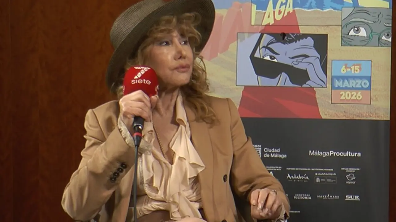 Victoria Vera, durante una entrevista con 7TV. / 7TV