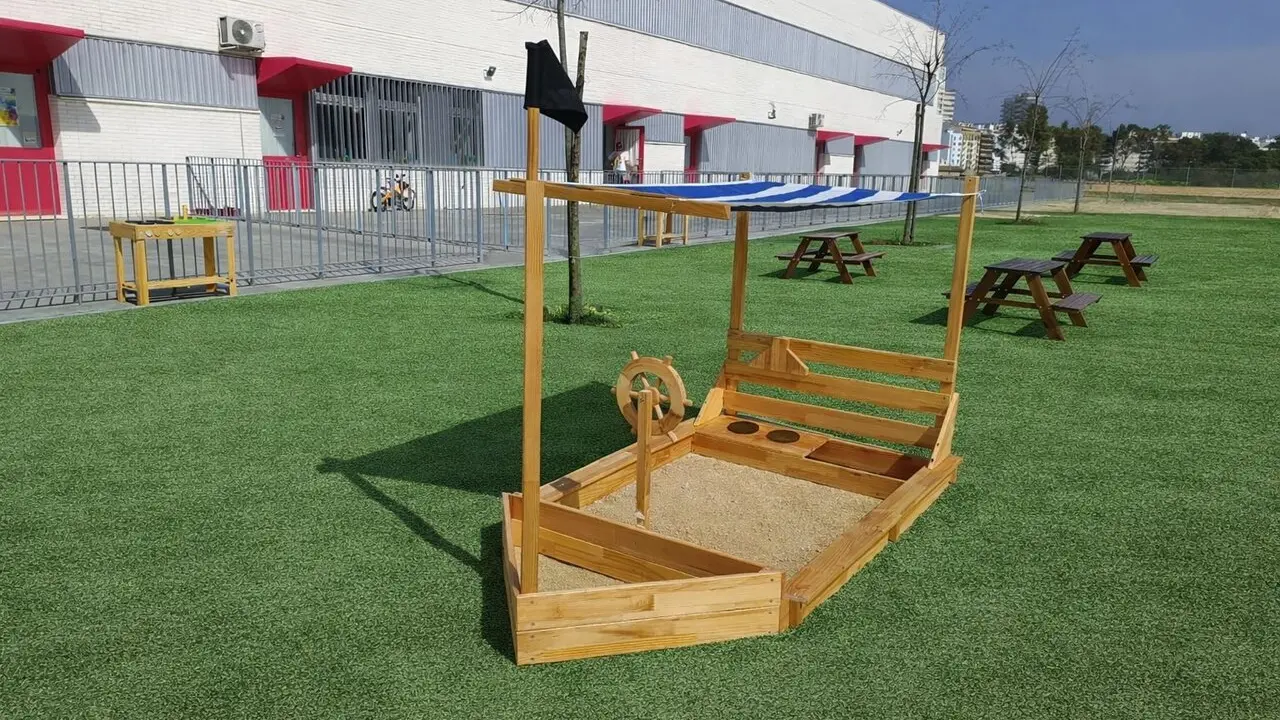 Patio del CEIP Muelle del Tinto. | CEIP.