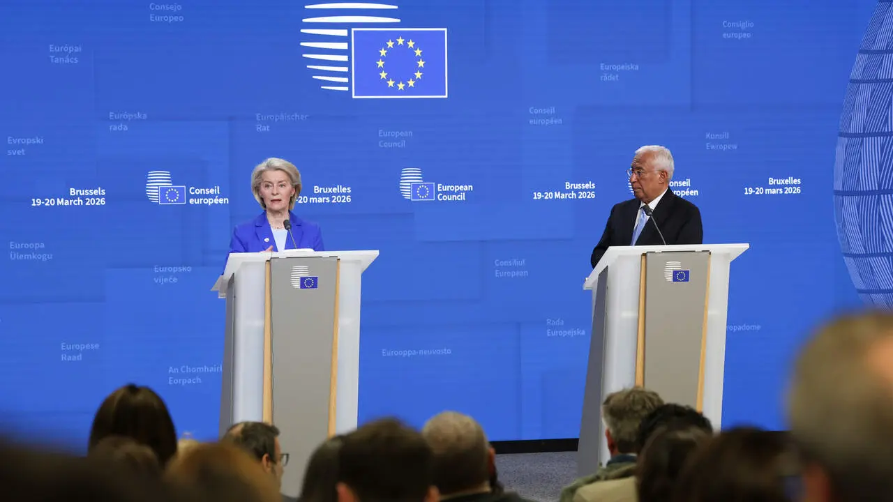 Von der Leyen y Costa cargan contra el "chantaje" de Orb&aacute;n con el pr&eacute;stamo a Ucrania. | Europa Press.