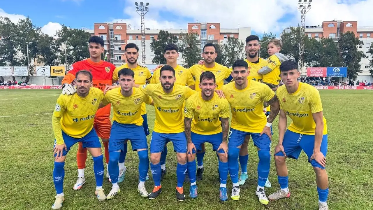 Once inicial ante el Chiclana CF. Conil CF