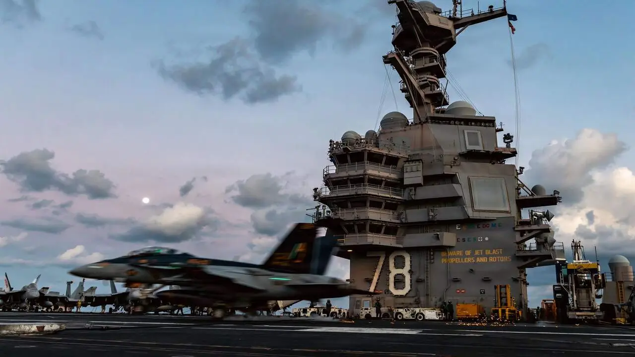 El portaaeronaves estadounidense 'USS Gerald R. Ford'. | Europa Press.