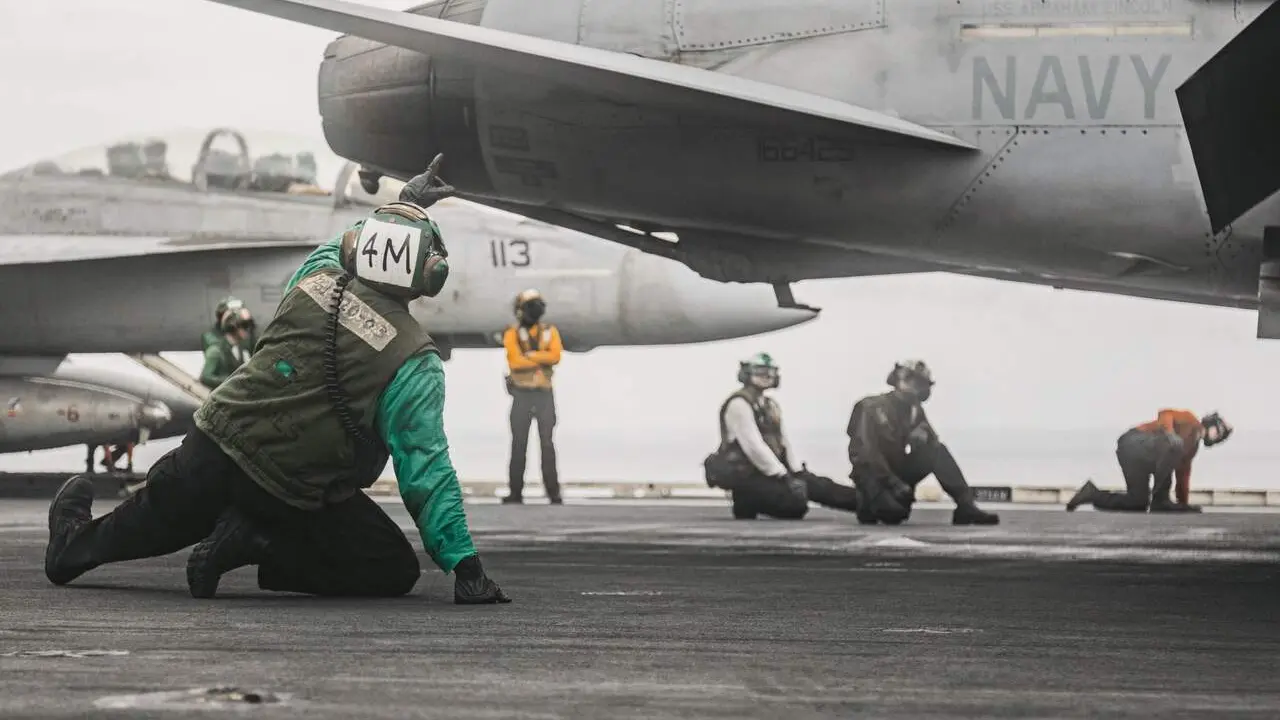 El portaaeronaves de EEUU 'USS Abraham Lincoln'. | Europa Press.