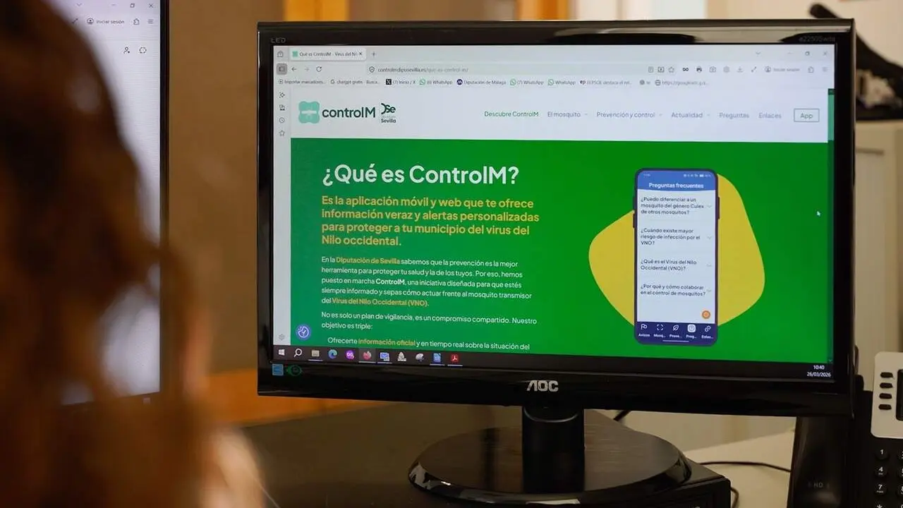 Imagen de recurso de la app 'Control M', que ofrece informaci&oacute;n sobre los mosquitos del VNO, impulsada por la Diputaci&oacute;n | DIPUTACI&Oacute;N DE SEVILLA