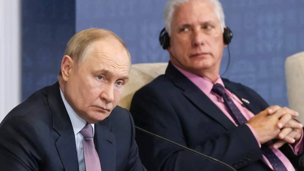 Putin y D&iacute;az Canel. | Europa Press.