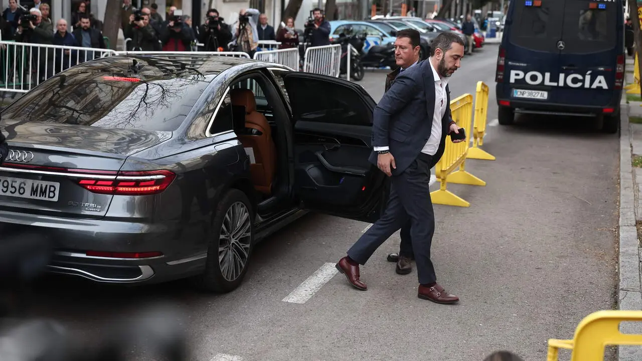 El empresario V&iacute;ctor de Aldama a su llegada al Tribunal Supremo. | Europa Press.