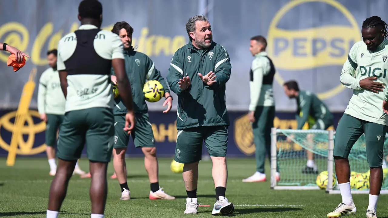 Sergio Gonz&aacute;lez, durante un entrenamiento. | C&aacute;diz CF.