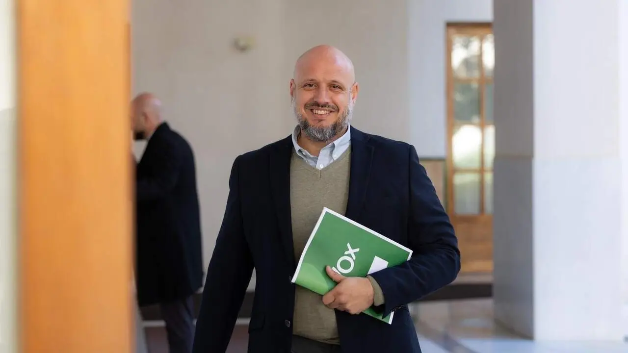 El diputado andaluz de Vox por Almer&iacute;a Rodrigo Alonso. | Europa Press.