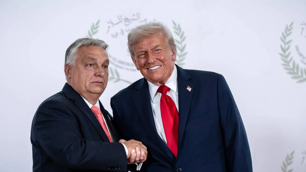 El presidente de Estados Unidos, Donald Trump, y el primer ministro de Hungr&iacute;a, Viktor Orb&aacute;n. | Europa Press.