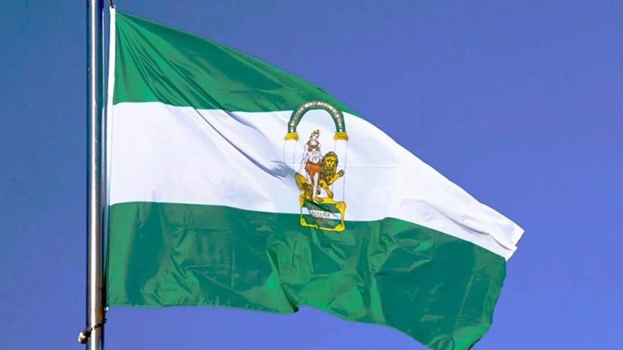 La bandera de Andaluc&iacute;a.