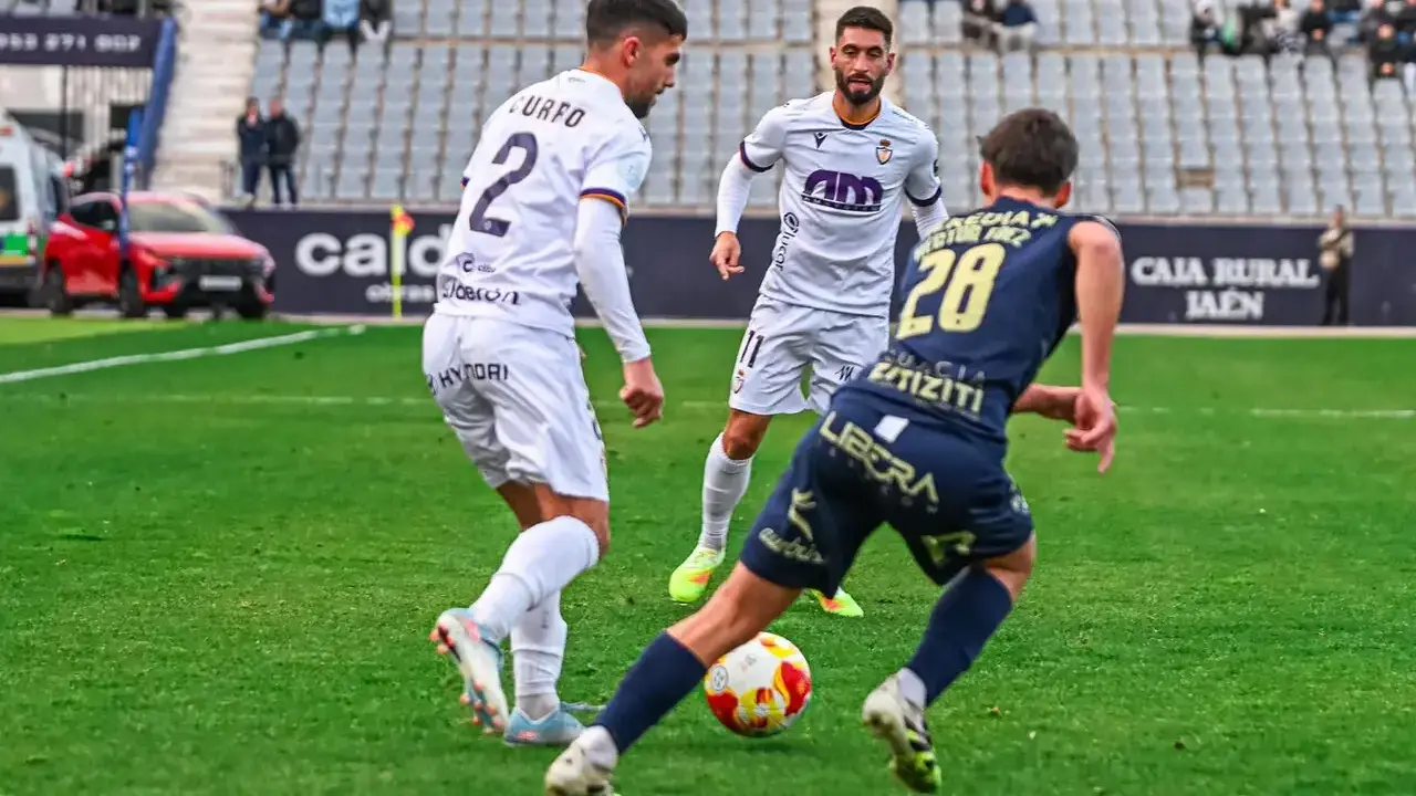El Real Ja&eacute;n perdi&oacute; con el UCAM Murcia por 0-3 en el partido de la primera vuelta. - Foto: Miranda L&oacute;pez/Real Ja&eacute;n