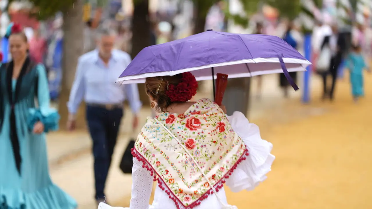 Chaparr&oacute;n en el Real de la Feria. | EP