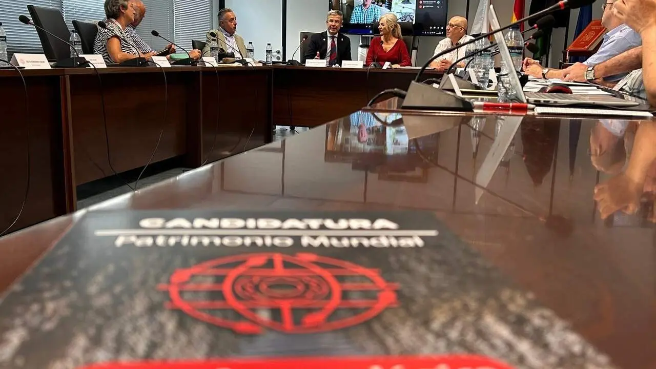 La consejera de Cultura y Deporte, Patricia del Pozo, en la reuni&oacute;n con los expertos de la comisi&oacute;n cient&iacute;fica y t&eacute;cnica para la candidatura a Patrimonio Mundial de la Unesco de la Zona Arqueol&oacute;gica de Valencina.| JUNTA