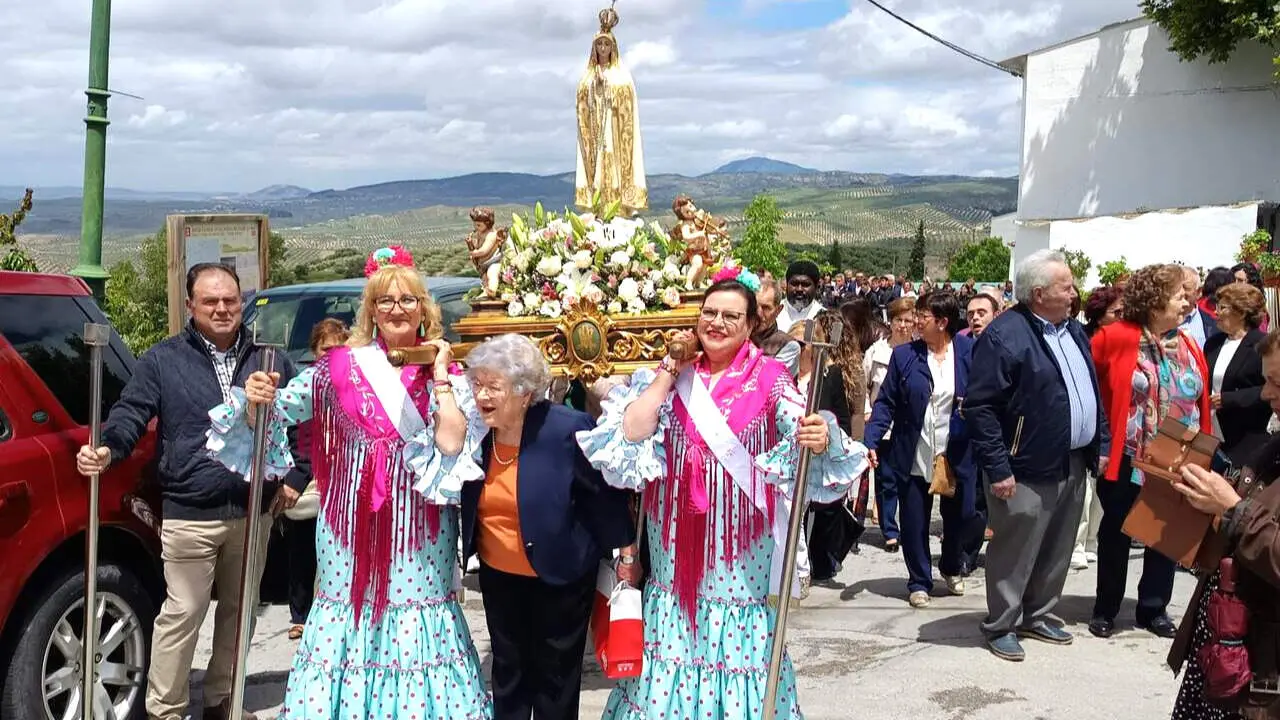 Procesi&oacute;n de la Virgen de F&aacute;tima en La Hortichuela.