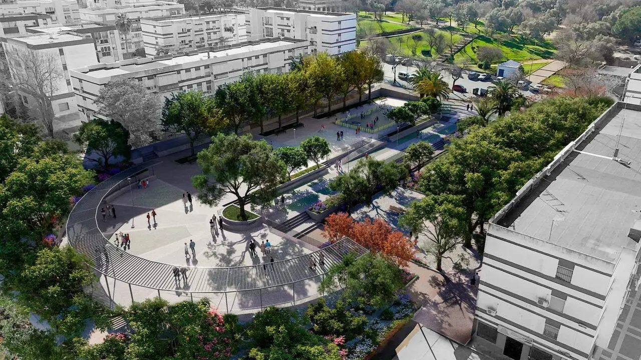 Recreaci&oacute;n de la futura Plaza de la Provincia. | Ayto.