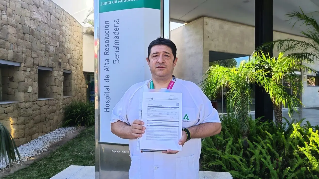 Juan Carlos Arjona, delegado CSIF Sanidad M&aacute;laga./VM.