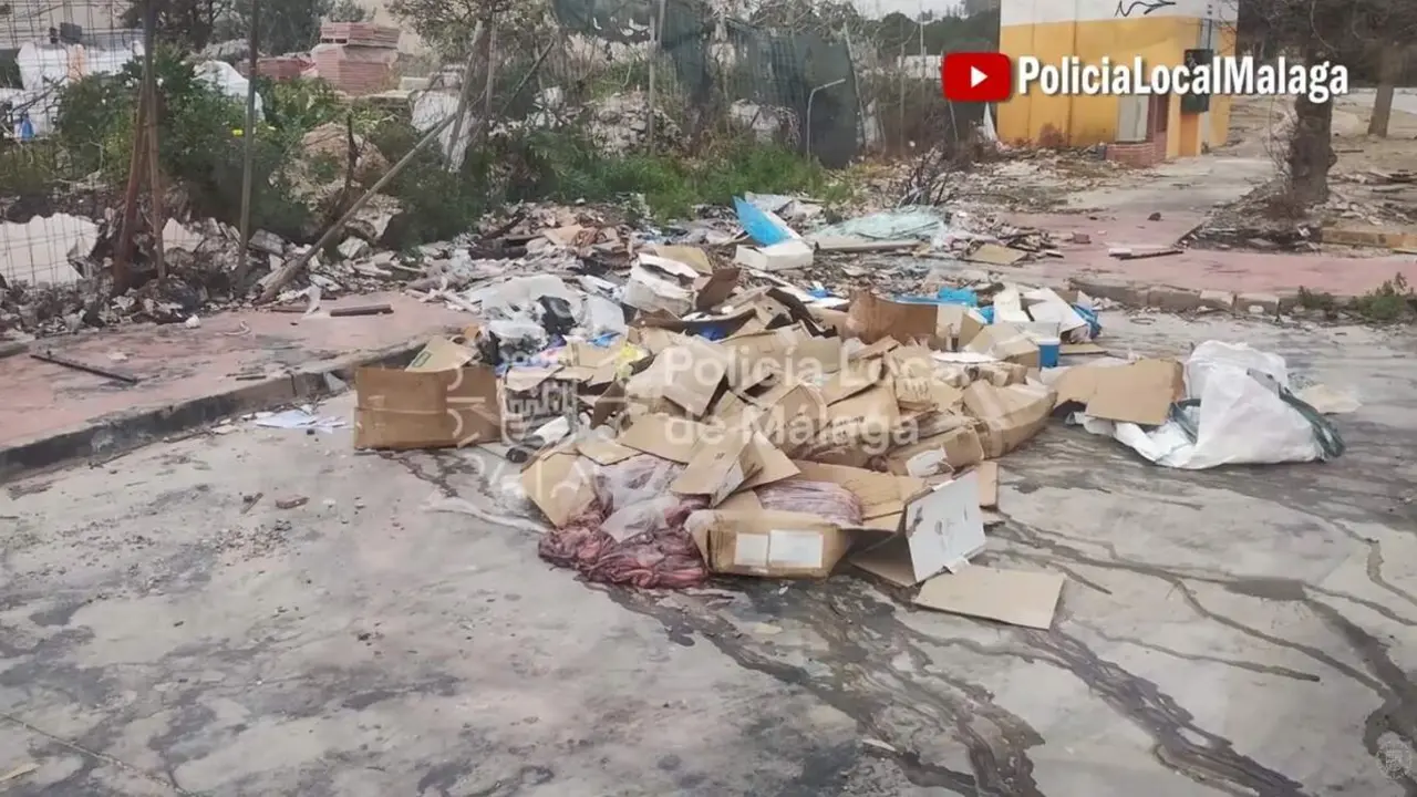 Los efectos del vertido ilegal./Polic&iacute;a Lcoal.