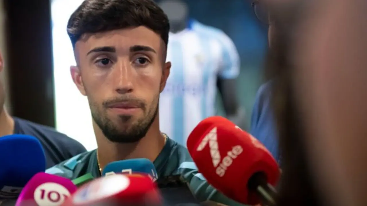 David Larrubia, en el Media Day del M&aacute;laga CF. / MCF