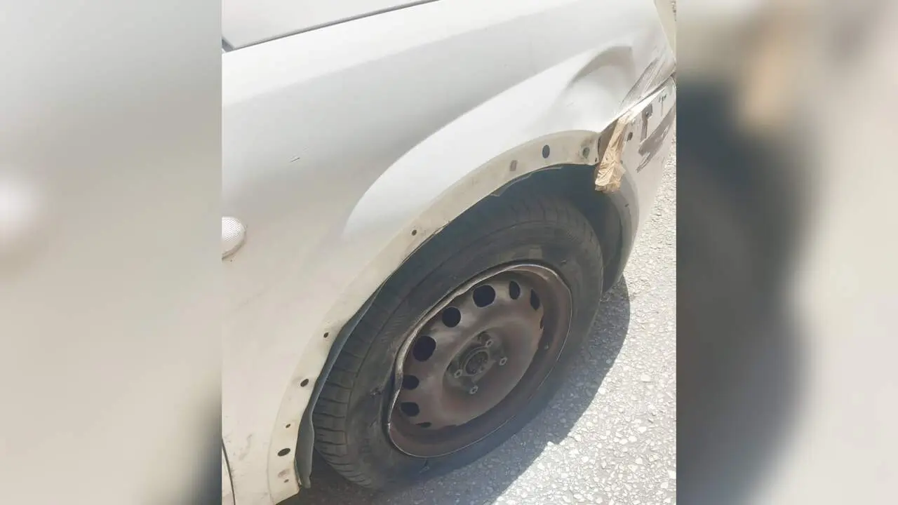 As&iacute; qued&oacute; el veh&iacute;culo tras el incidente en Algeciras. | VIVA C.G.