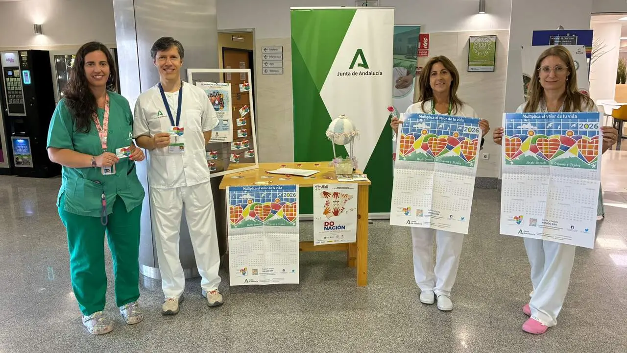 Mesa informativa en el HAG de And&uacute;jar. | HAG