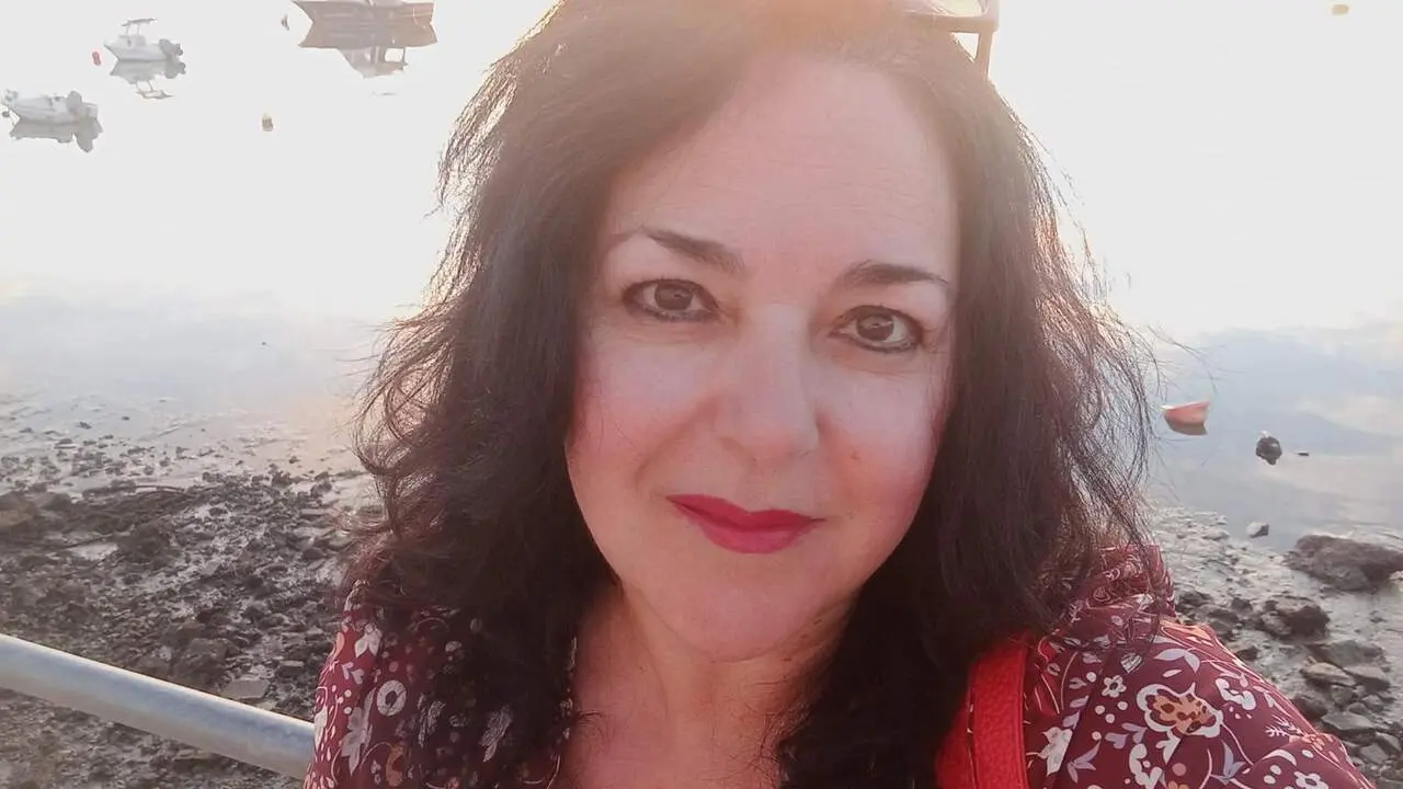 La actriz y guionista Carmen Frigolet en Isla Cristina. | C.F.M.