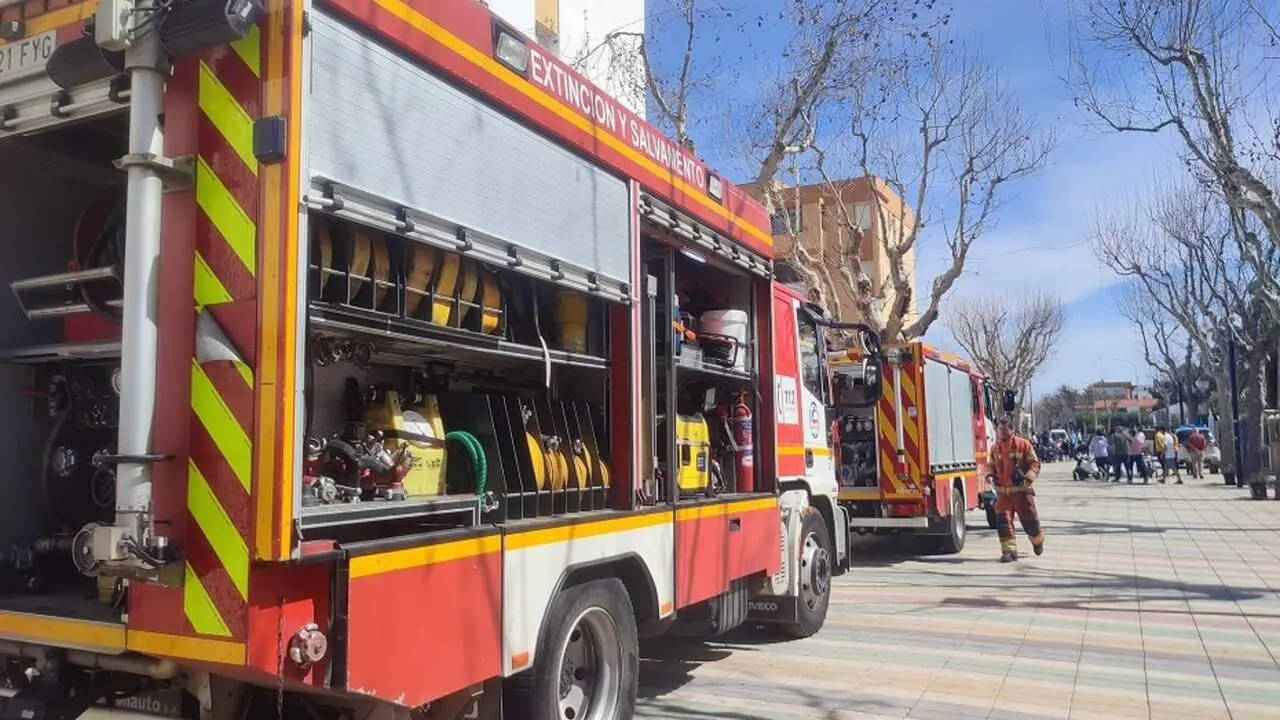 Imagen de archivo de un cami&oacute;n del Consorcio de Bomberos de Huelva. | 112 Andaluc&iacute;a.