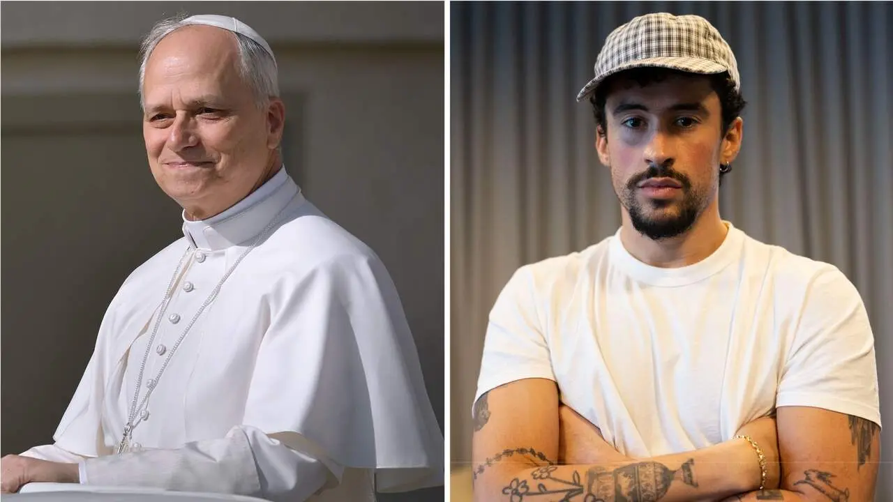 El Papa Le&oacute;n XIV y el cantante Bad Bunny. | Europa press.