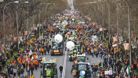 La manifestaci&oacute;n del campo el pasado domingo. - Efe
