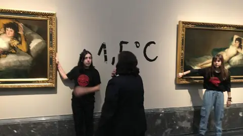 Ataque de los activistas en el Museo del Prado. - Viva