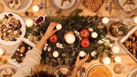 Cena navide&ntilde;a. - Nicole Michalou | Pexels