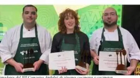 Tres de los premiados.