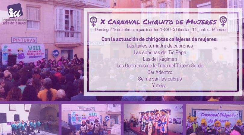 Cartel Carnaval de mujeres