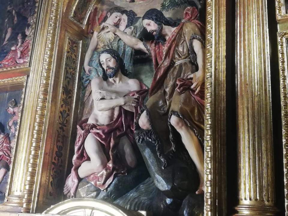 Restauración del retablo de San Juan Bautista en la Anunciación.