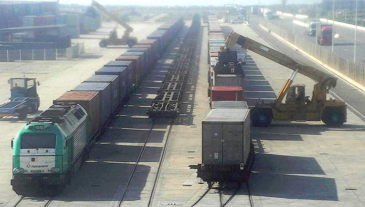 Ferrocarril en el Puerto de Algeciras.