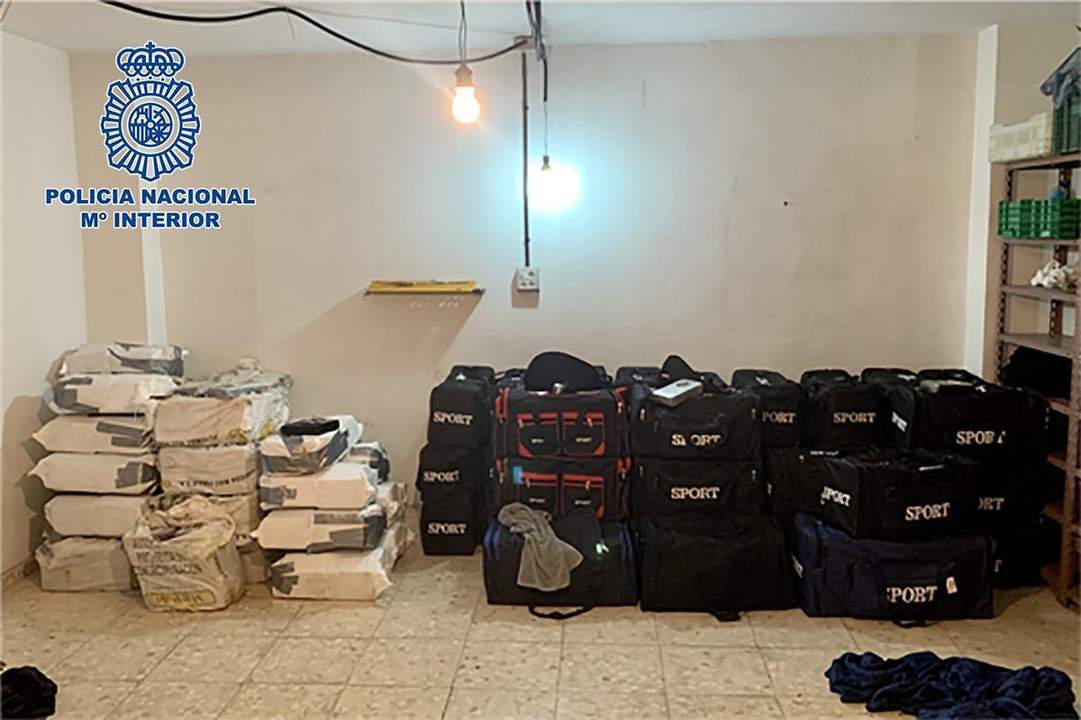 Cocaína incautada en la operación en Huelva.