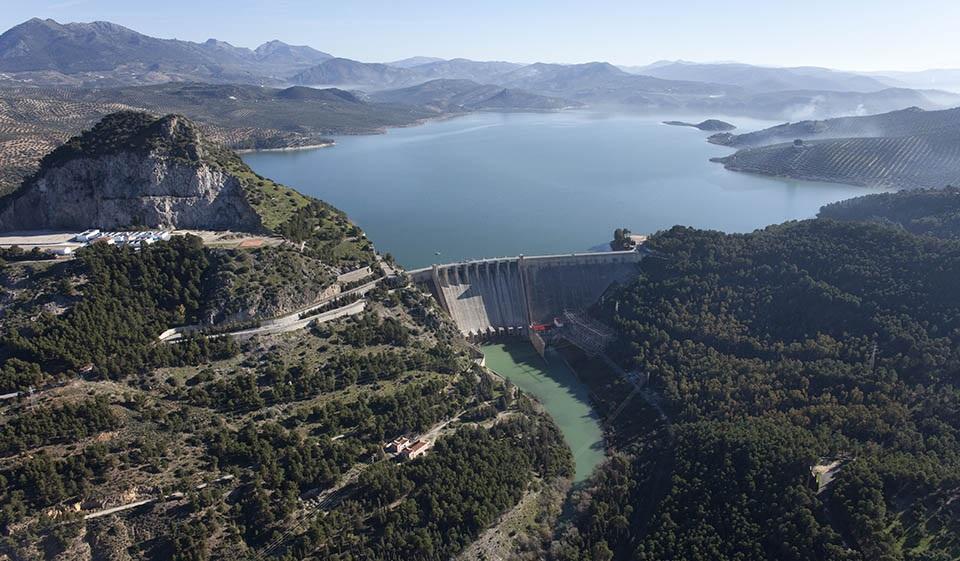 Embalse de Iznájar.