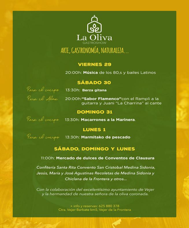 Programación para el puente de Tosantos en La Oliva Gastroshow.
