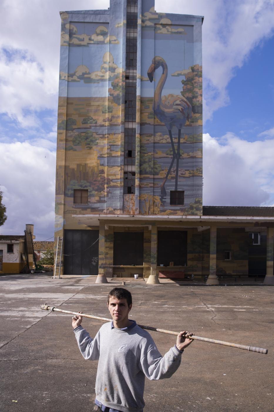 En el silo de Fuente de Piedra.