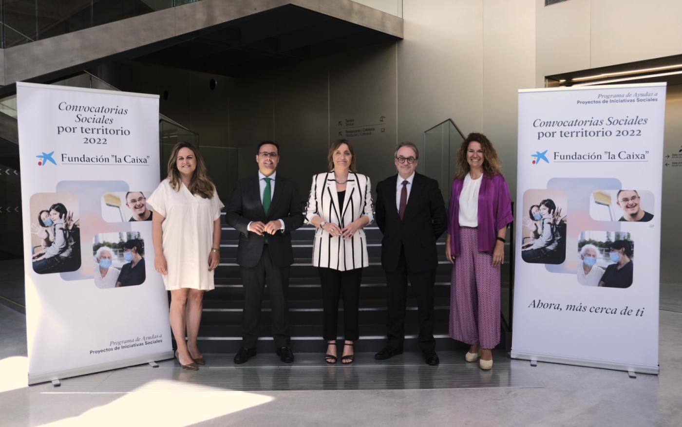 Mirian Mateos, Moisés Roiz, María Jesús Catalán, Marc Simón, y Yolanda López, en la presentación. 