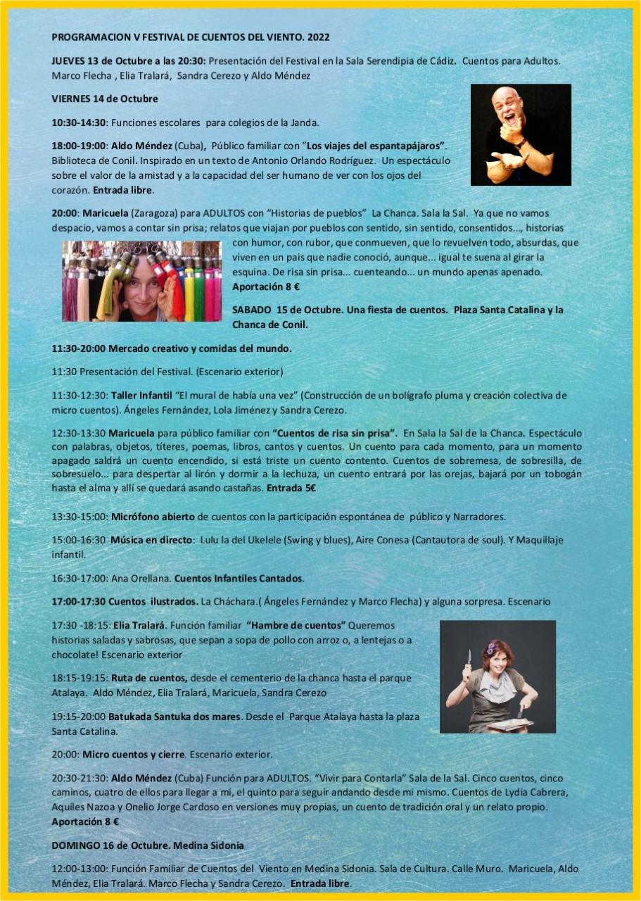 Programa del Festival del Viento.