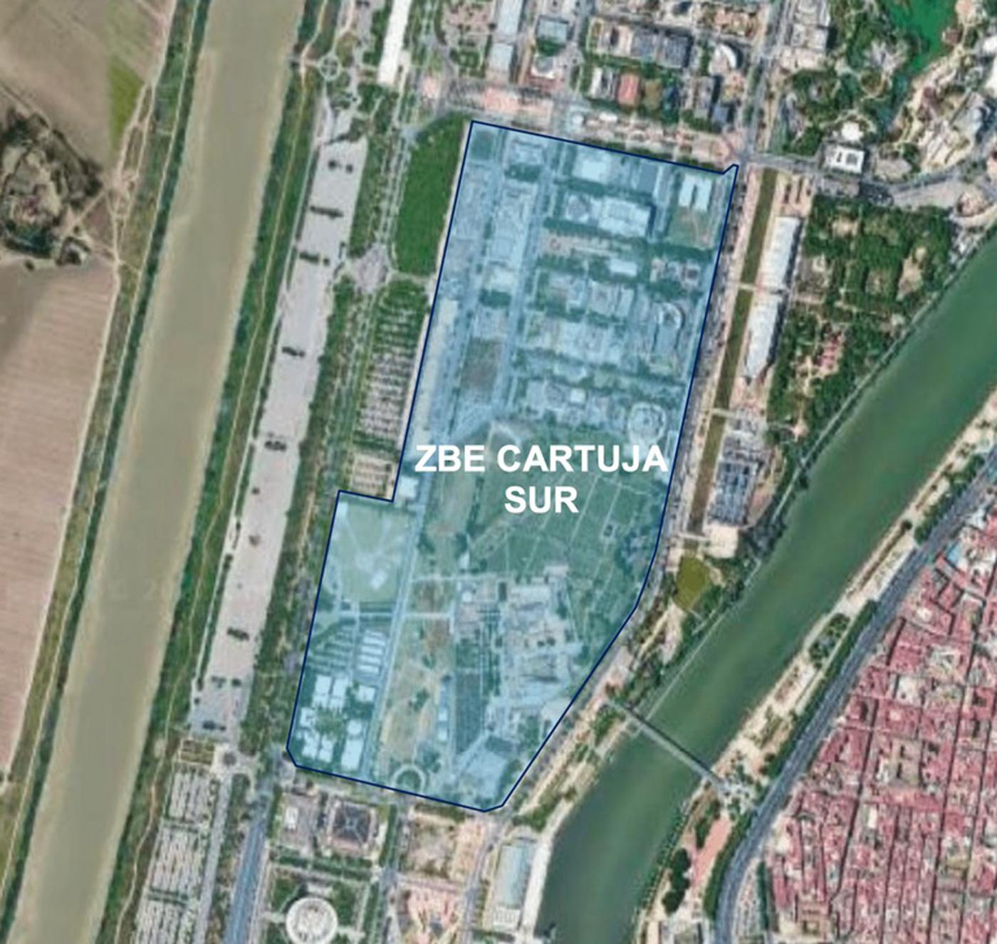 La zona Sur de la ZBE de Cartuja.