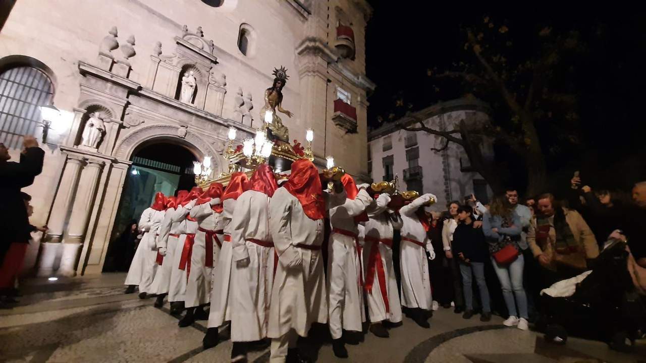 Señor de la Humildad, a su salida de Consolación. 