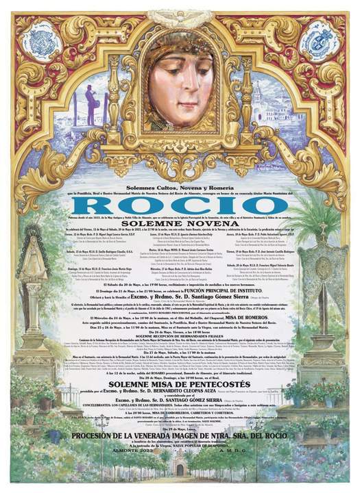 Programación de los actos con motivo de la Romería del Rocío.