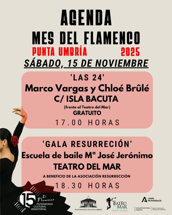 Día del Flamenco en Punta Umbría 2025. | AYto. Punta Umbría.