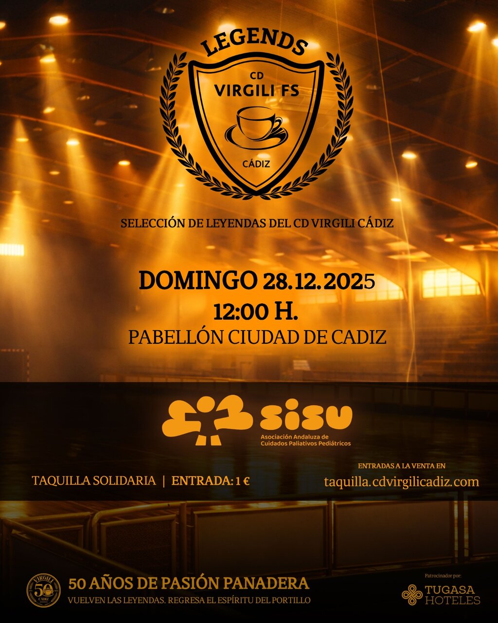 Cartel del 'Virgili Legends'. | CD Virgili Cadiz.
